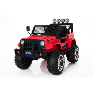 Monster Jeep carro elétrico para crianças vermelho Alle producten BerghoffTOYS