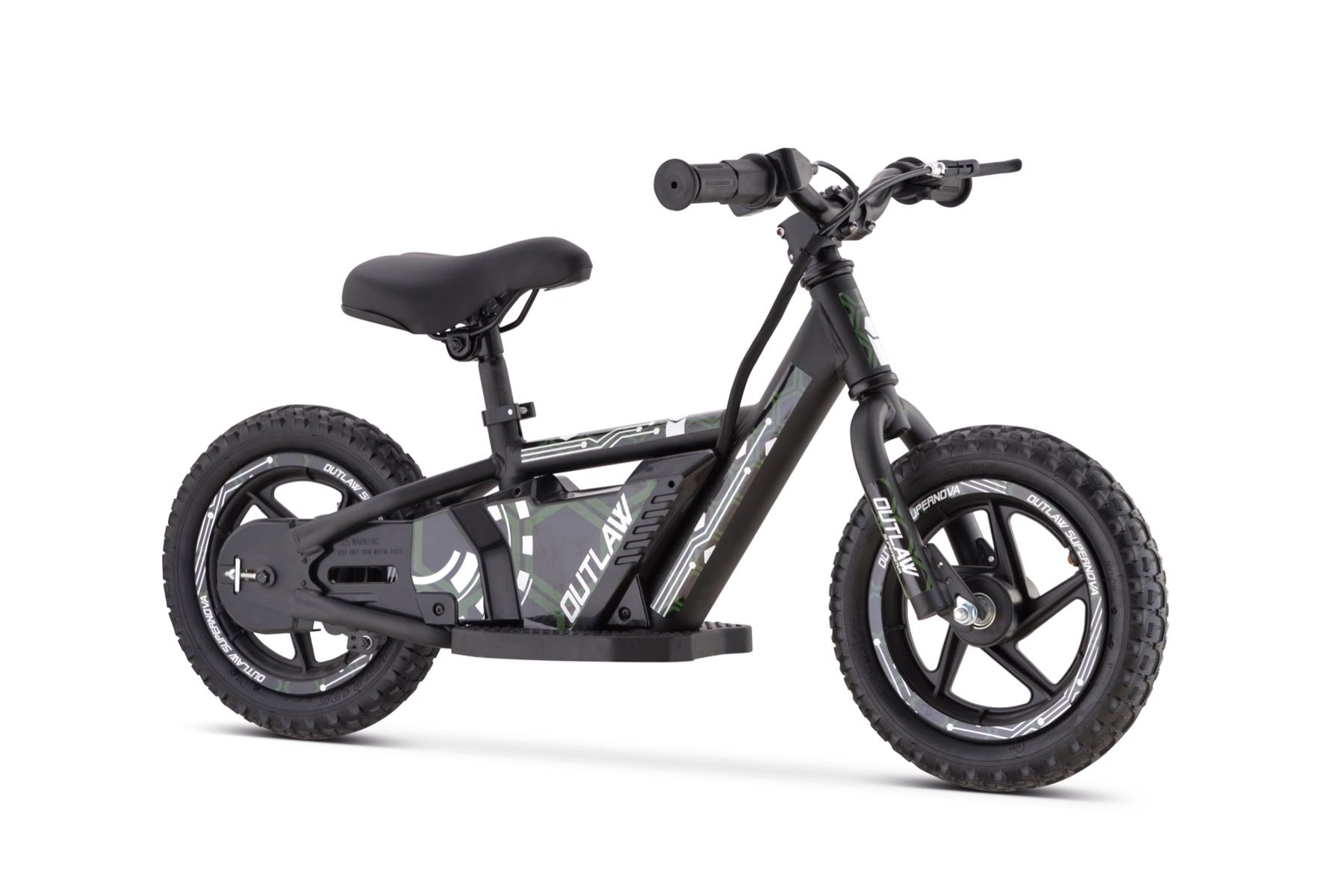 Outlaw bicicleta elétrica de equilíbrio 24V lítio com rodas 16 "- verde