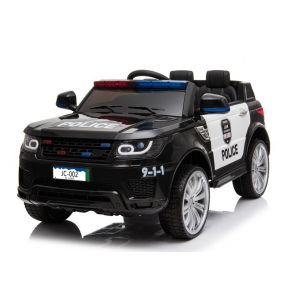 Kijana carro elétrico para crianças de polícia Land Rover preto Alle producten BerghoffTOYS
