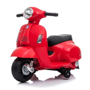 Mini scooter elétrica para criancas vespa vermelha