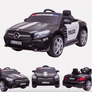 Mercedes carro elétrico para crianças policial SL500 preto Alle producten BerghoffTOYS