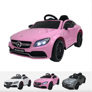 Mercedes carro elétrico para crianças C63 AMG rosa Alle producten BerghoffTOYS