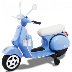 Vespa motorizada eléctrica para crianças em azul