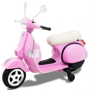Vespa Motorizada elétrica para crianças em cor-de-rosa