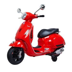 Vespa GTS scooter elétrica para crianças vermelho
