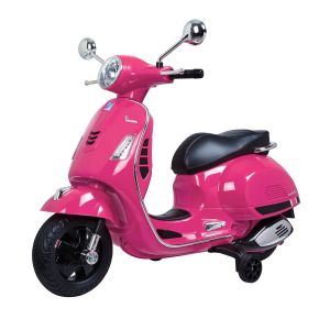 Vespa GTS scooter elétrica para criança rosa