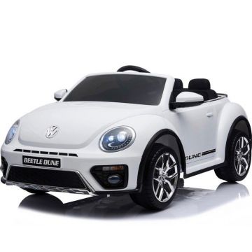 VW elektrische kinderauto Dune Beetle wit