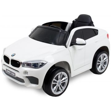 BMW X6 kinderauto wit voorkant koplampen deuren open zijspiegels