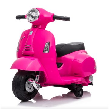 Mini vespa scooter elétrica para criancas rosa
