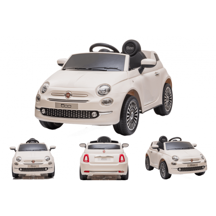 Fiat 500 carro infantil eléctrico Fiat branco Alle producten BerghoffTOYS
